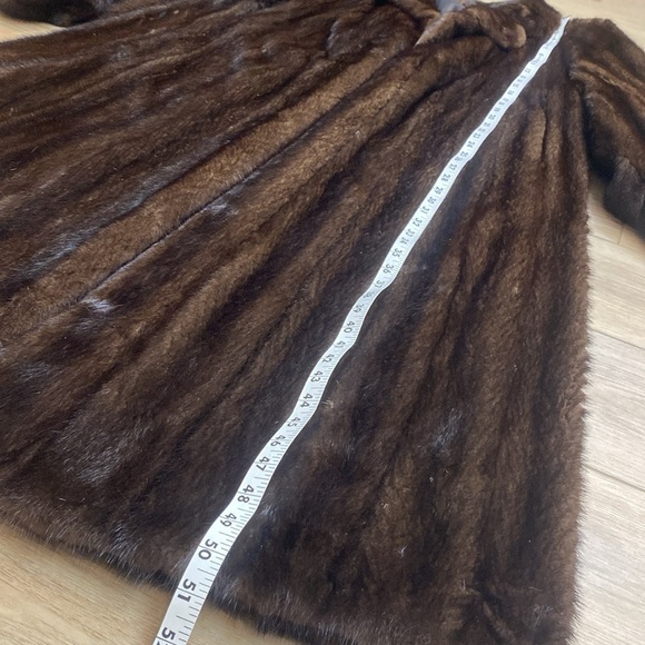 Genuine Mahogany Mink Full Length Coat - Picture 17 of 17
